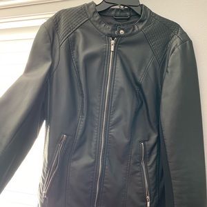 Black Leather Express Jacket